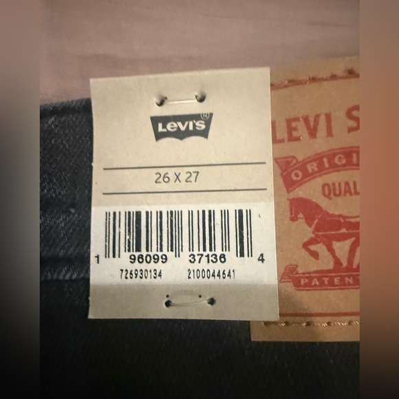Levi's Women's Straight Leg Jeans in Charcoal - Picture 7 of 12
